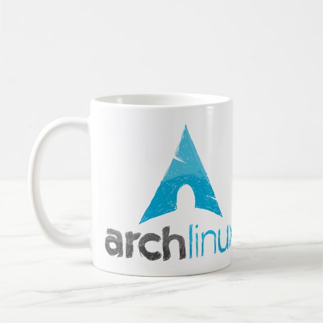 Arch Linux Logo Coffee Mug (Left)