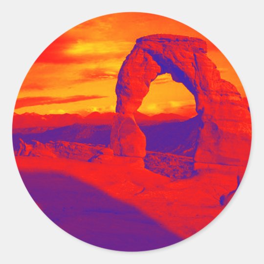 Arch Magical Classic Round Sticker