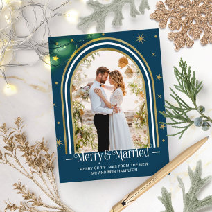  Arch Married & Merry Holiday Wedding Announcement