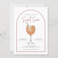 Arch Minimalist Cocktail Sunset Summer Soiree