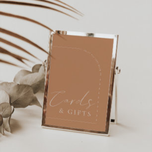 Arch Modern Rust Cards & Gifts Wedding Sign