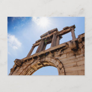Arch of Hadrian, Athens, Greece Postcard