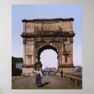 Arch of Titus, Rome (c. 1900) Poster