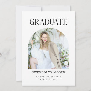 Arch Photo Graduation Announcement Card Party