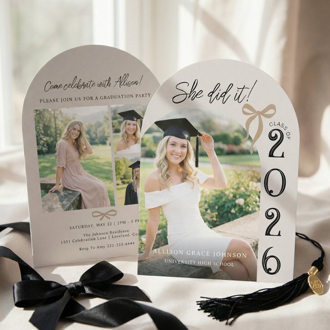 Arch Photo Graduation Party Invitation (Creator Uploaded)