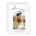 Arch Photo Graduation Party Invite Announcement 