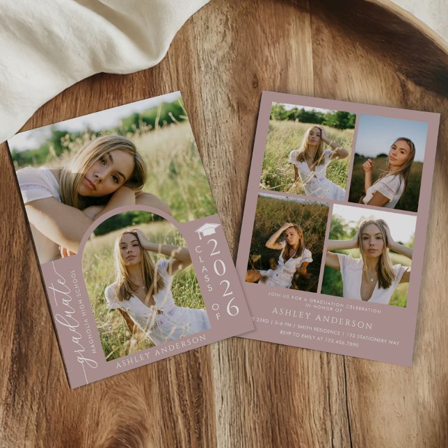 Arch Photo Graduation Party Invite Announcement (Creator Uploaded)