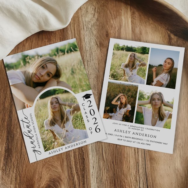 Arch Photo Graduation Party Invite Announcement (Creator Uploaded)