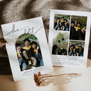 Arch Photo Graduation Party Invite Announcement