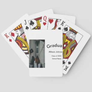 arch photo modern elegant simple  graduation party playing cards