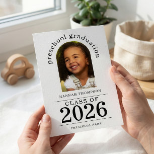 Arch Photo Preschool Graduate 2025 Announcement