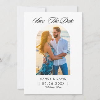 Arch Photo Qr Code Wedding  Save The Date