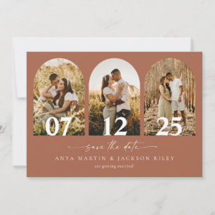 Arch Photo Save The Date Wedding Card Announcement
