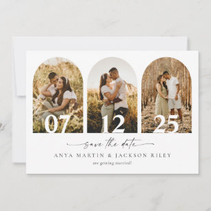 Arch Photo Save The Date Wedding Card Announcement