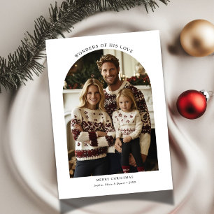Arch Photo Wonders Of His Love Christmas Religious Holiday Card