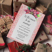 Arch Red Poinsettia Flat Christmas Wedding