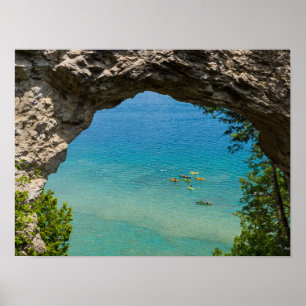 Arch Rock Canoeing Poster