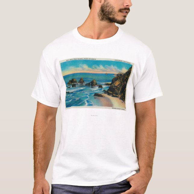 Arch Rock from Maxwell Point, OceansideCoast T-Shirt (Front)