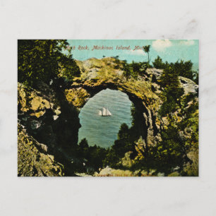 Arch Rock Mackinac Island, Michigan 1911 Postcard