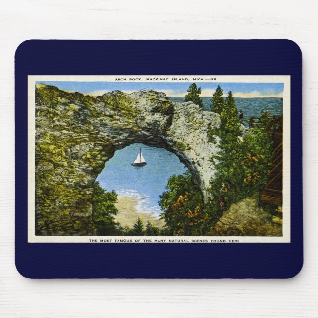 Arch Rock Mackinac Island, Michigan Mouse Mat (Front)