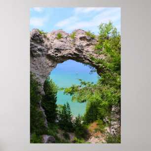 Arch Rock Mackinac Island Poster
