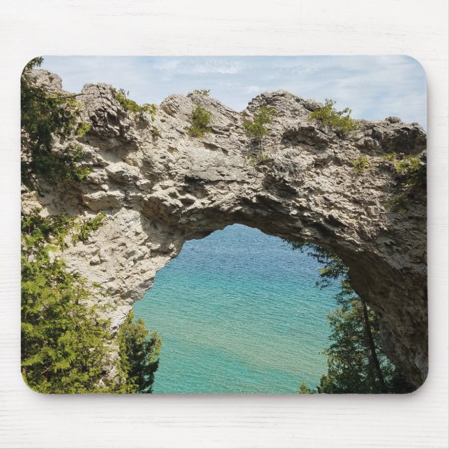 Arch Rock on Mackinac Island, Michigan Mouse Mat (Front)