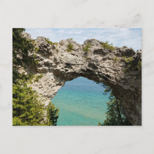 Arch Rock on Mackinac Island, Michigan Postcard