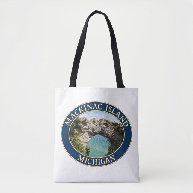Arch Rock on Mackinac Island, Michigan Tote Bag (Front)