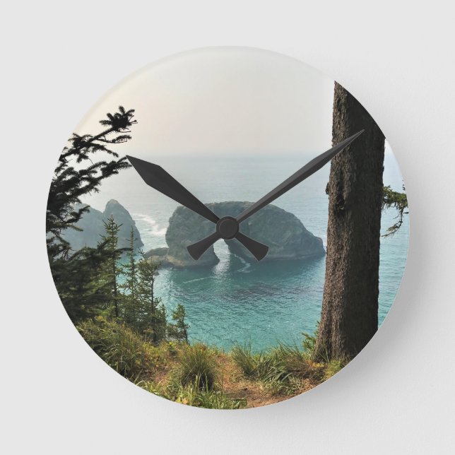 Arch Rock, Samuel H. Boardman, Oregon Coast Round Clock (Front)