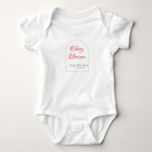 Arch shape cherry blossom red green baby shower na