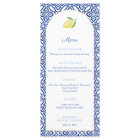 Arch Shape Lemons Blue Tiles Bridal Shower Party
