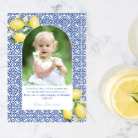 Arch Shape Lemons Girl Birthday Party Photo