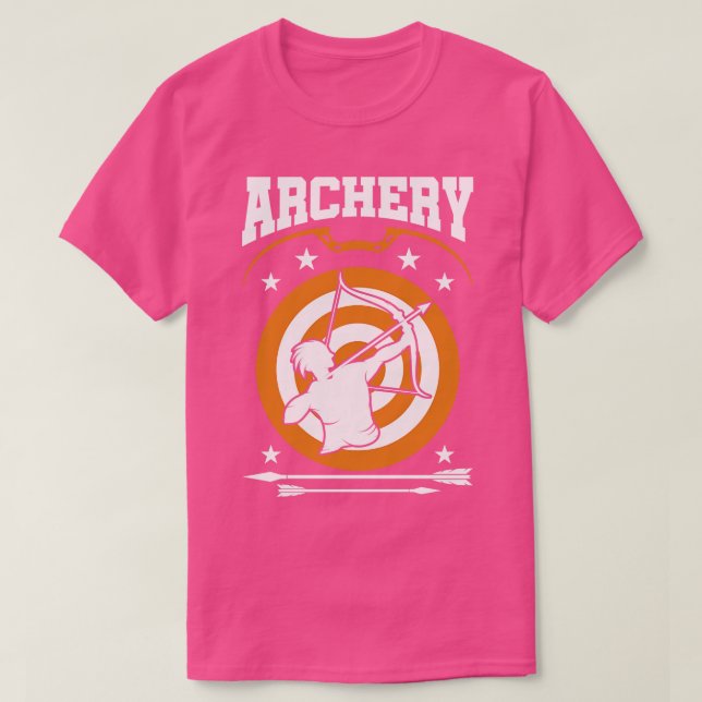 Arch Sport Archer Archery Arrow And Bow  (18) T-Shirt (Design Front)