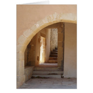 Arch & Steps Greek Architecture Greeting Card