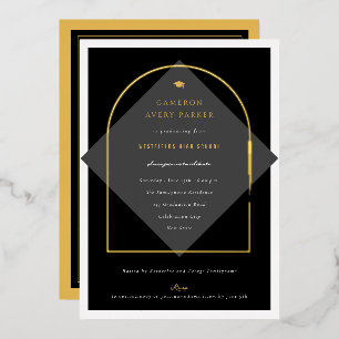 Arch Tassels Minimalist Frame Photo Graduate Party