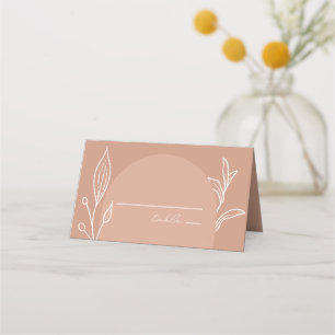 Arch Terracotta Botanical Wedding Place Card
