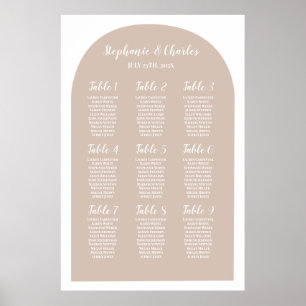 Arch Wedding Seating Chart
