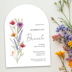 Arch Wildflower Mother’s Day Brunch Invitation