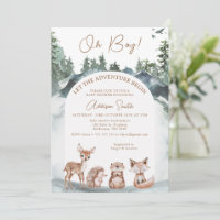 Arch Woodland Let the Adventure Begin Baby Shower