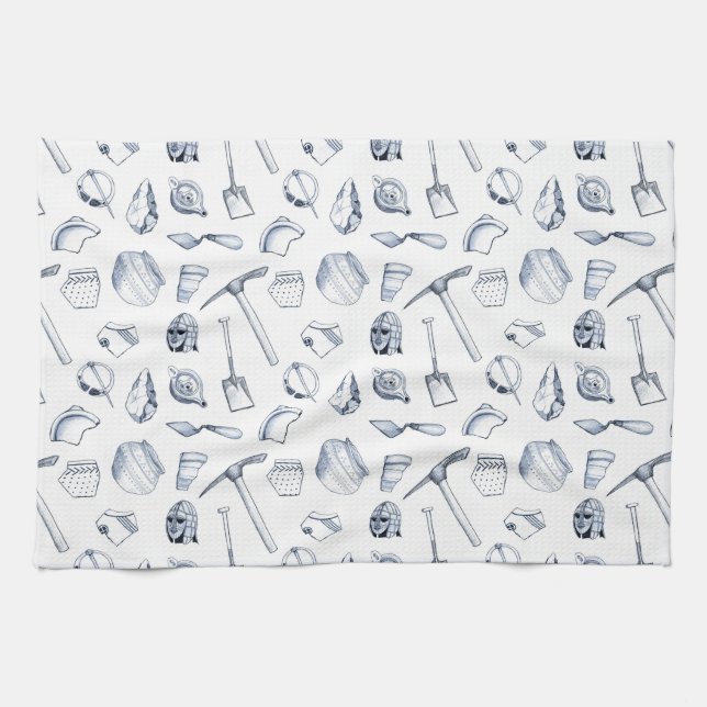 Archaeological Fragments Tea Towel (Horizontal)