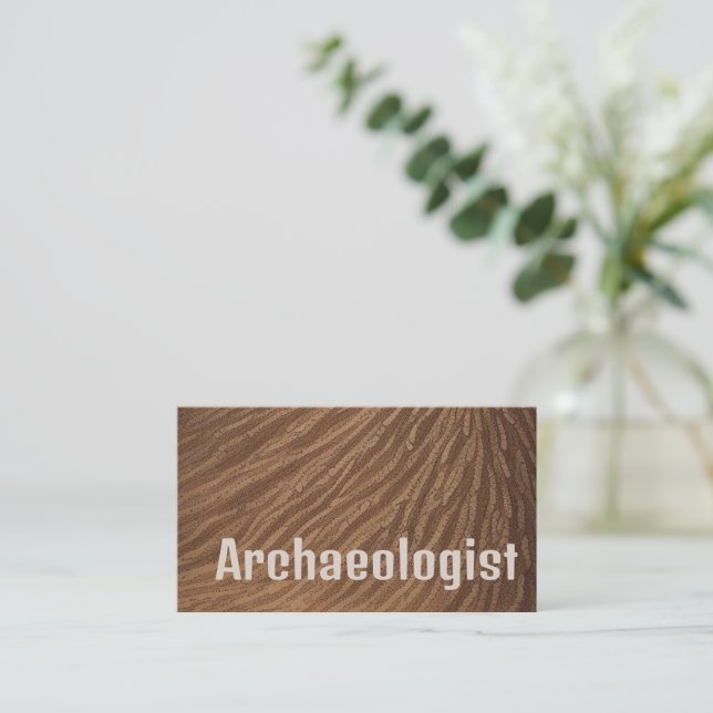 Archaeologist Business Card (Standing Front)