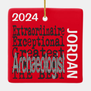 Archaeologist Extraordinaire CUSTOM Ceramic Ornament
