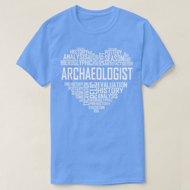 Archaeologist Heart T-Shirt (Design Front)