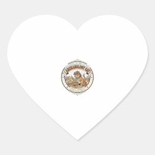 Archaeology Cat Archaeology Cat Vintage Vector Art Heart Sticker