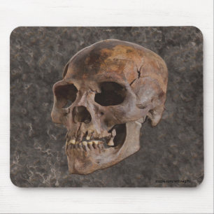 Archaeology II - Skull on Stone-effect Background Mouse Mat