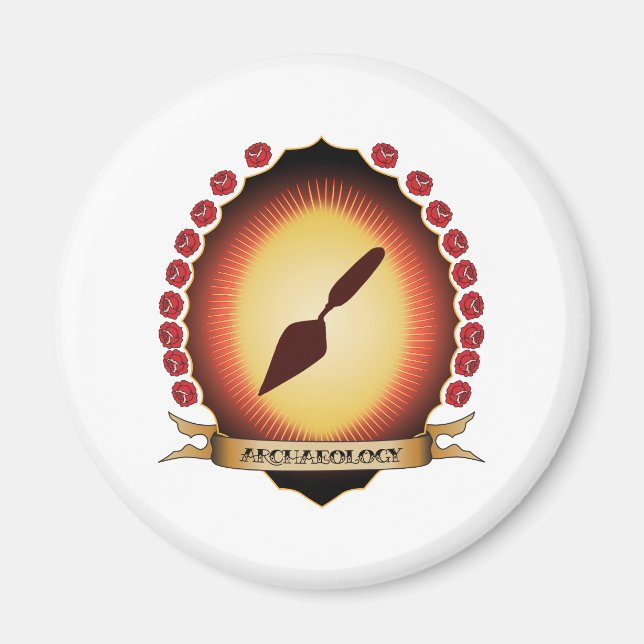 Archaeology Mandorla Magnet (Front)