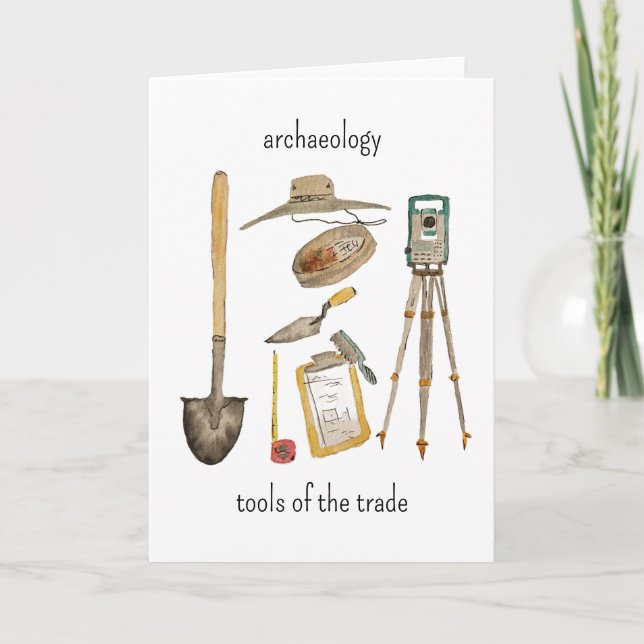 Archaeology Tools Card (Front)