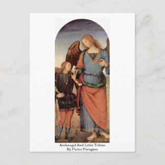 Archangel And Little Tobias By Pietro Perugino Postcard