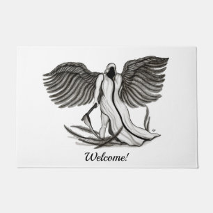 Archangel , Angel Uriel Doormat