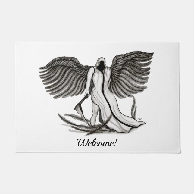 Archangel , Angel Uriel Doormat (Front)